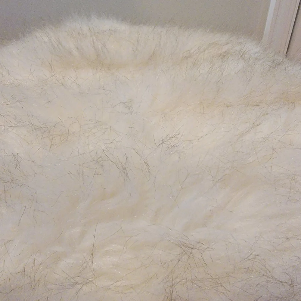 Neutral Faux Fur Soft Pillow 20x22 Textured‎ Boho